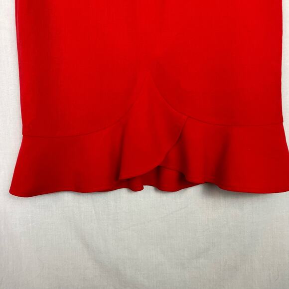 ESCADA Designer Black Label BodyCon Flare Ruffle Trim Flare Pencil Skirt 6 - Picture 5 of 7